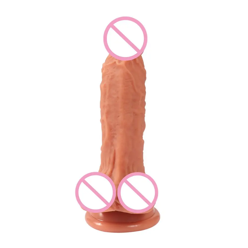 xise dildo silicone brown skin suction cup sex toy for women Penis realistic games  molds oem realistic silicone soft toys