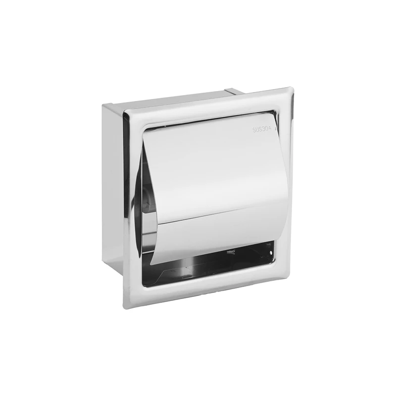 HF Commercial Washroom Stainless Steel Built-in Recessed Toilet Paper Towel Dispenser Holder