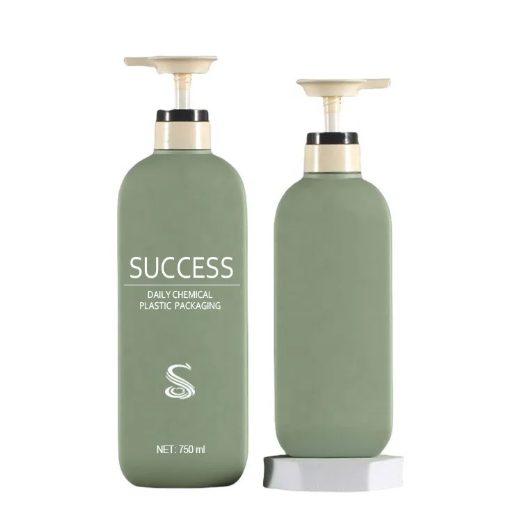 High quality customized plastic hair oil bottles empty HDPE bottle plastic shampoo