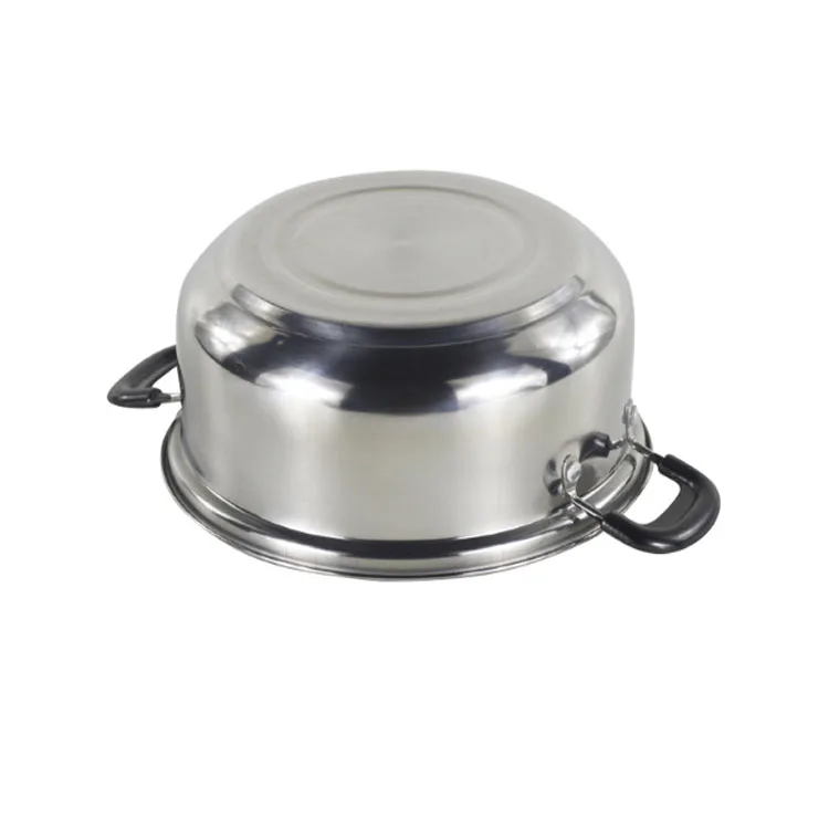 Japanese Two Ear Enamel Casserole With Metal Lid