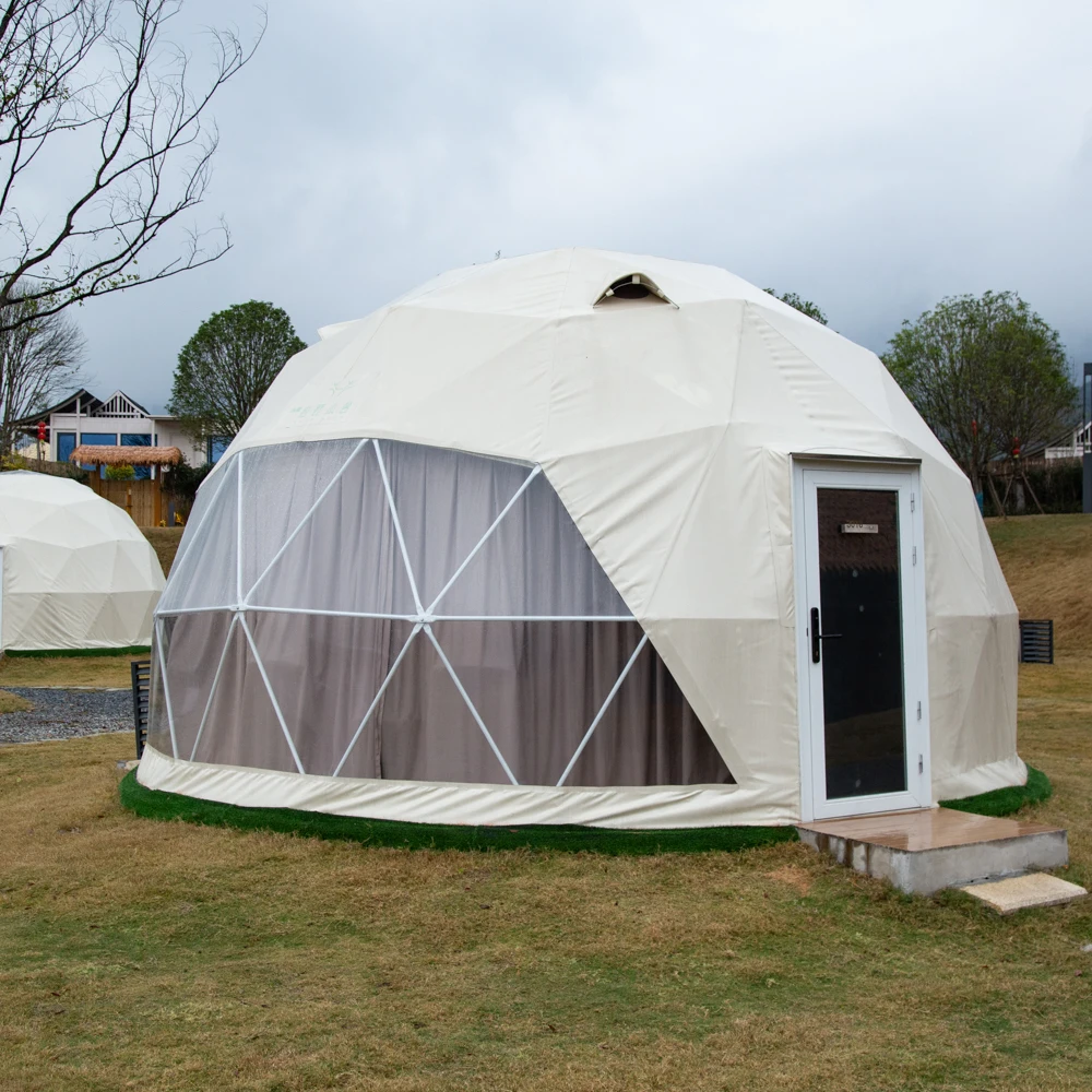 Customizable Logo Outdoor Safari Dome Tent House Made of PVC and Glass with Aluminum Pole for Big Events on Sale!