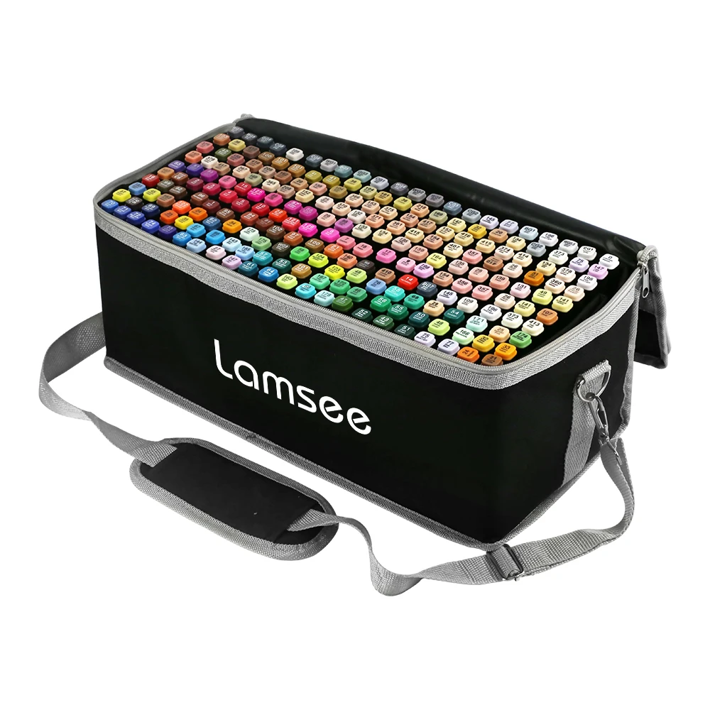 custom Best selling item in Amazon bright 204 colors 40/60/80/168/204 color sets marker and pens for creative drawing