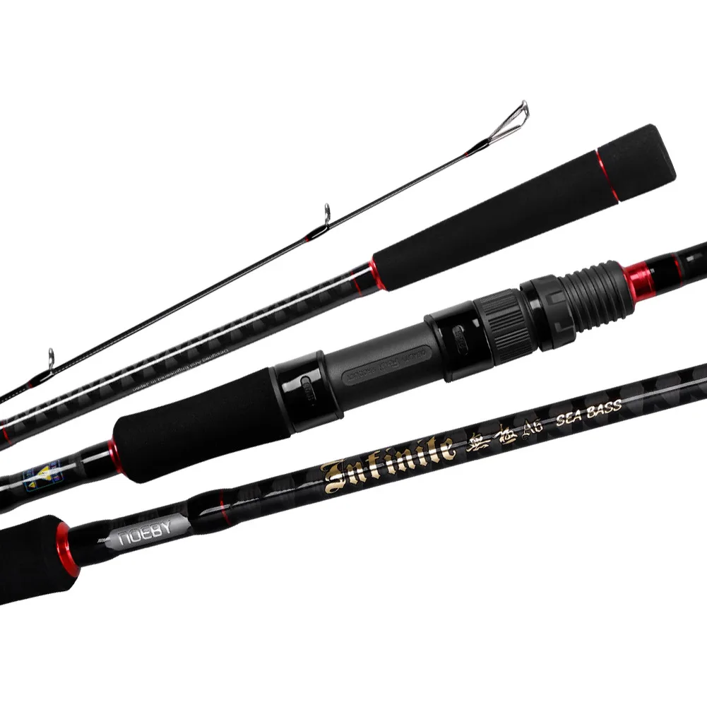 OEM 2.9m 290cm 2 section carbon sea spinning fishing rod wholesale
