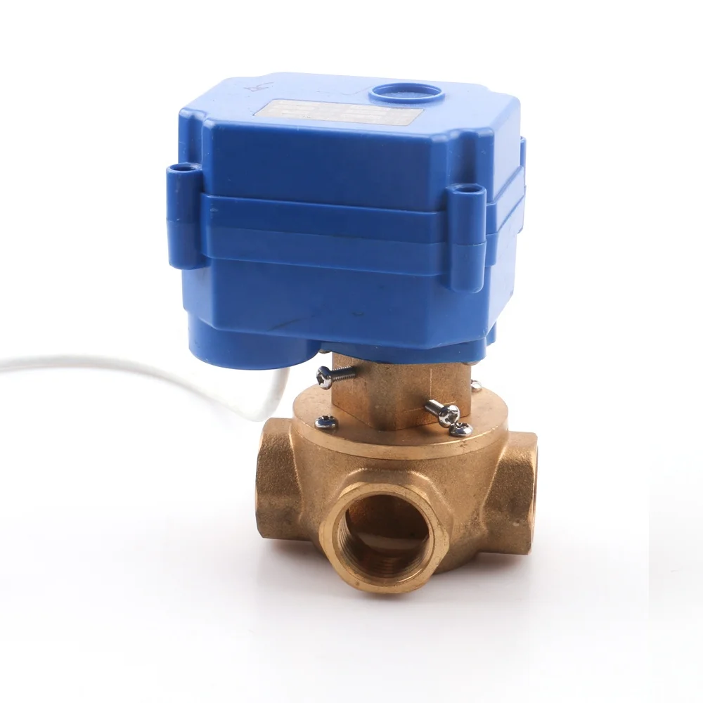
OUKE 4-way Motorized Ball Valve Electric Ball Valve 