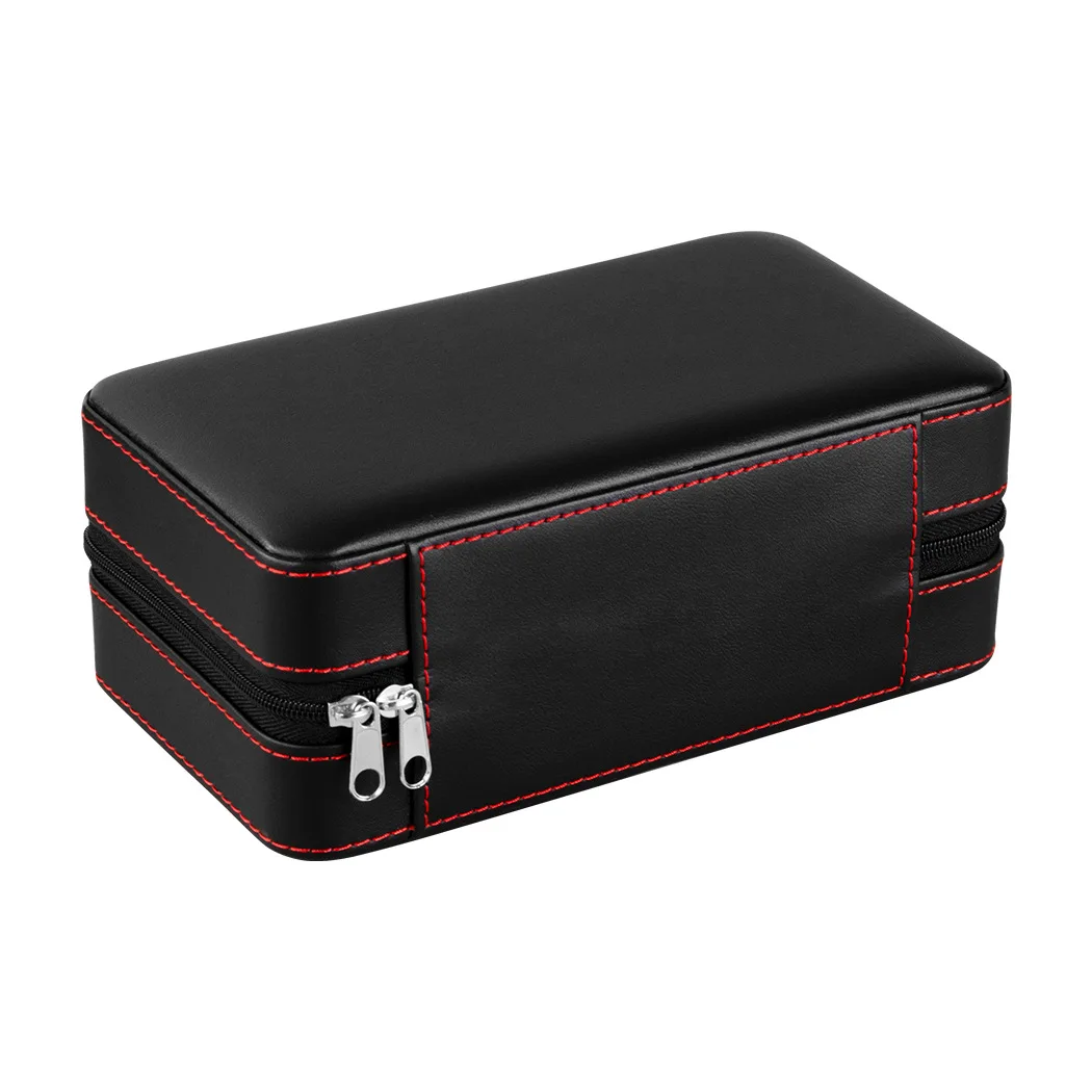 Portable travel Cigar storage pack Wooden cigar humidor box cigar packaging boxes wood gift box with PU cover