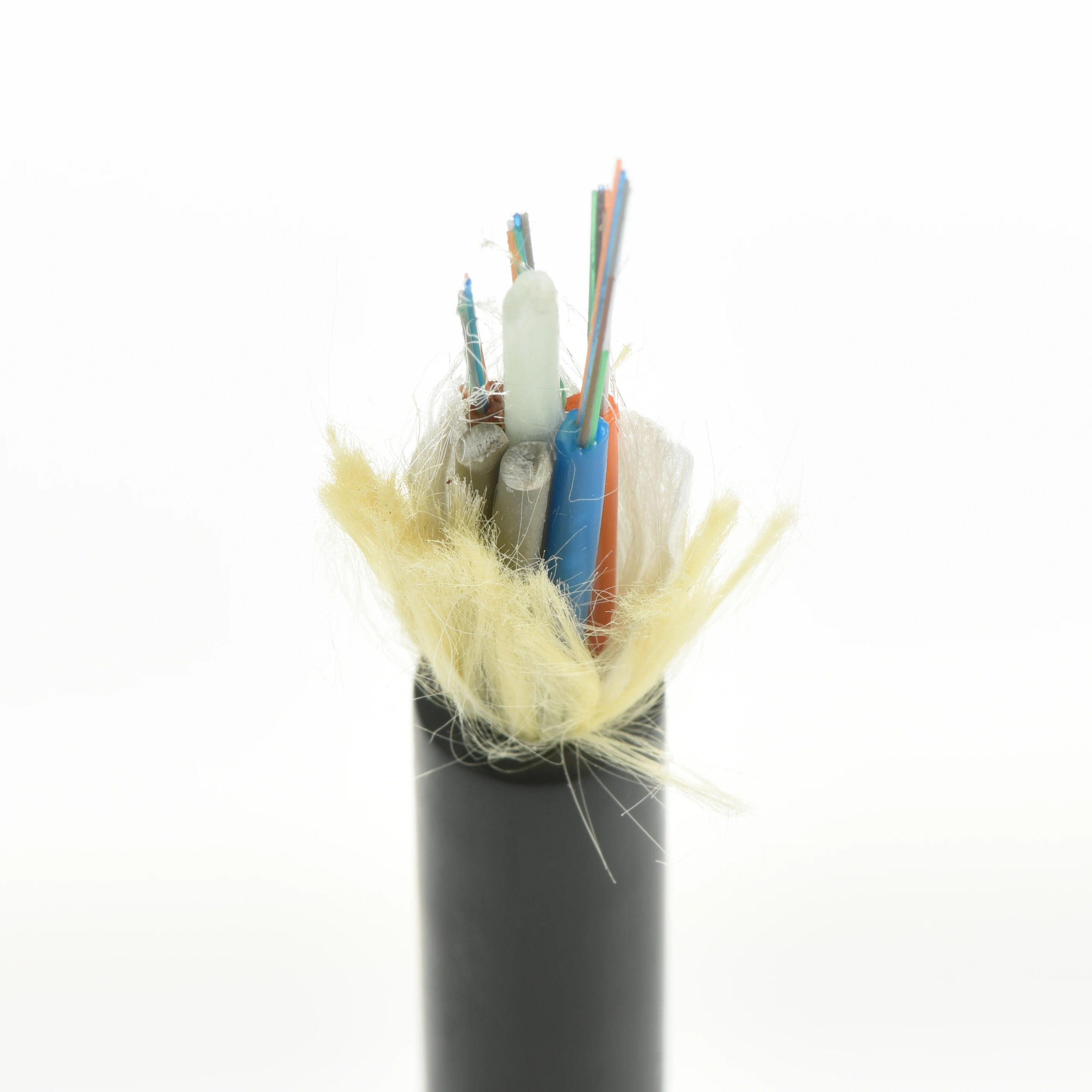 fibra optica 12 hilos adss  2 core 6 24 hilos 4km Single Jacket asu fibre optic cable price
