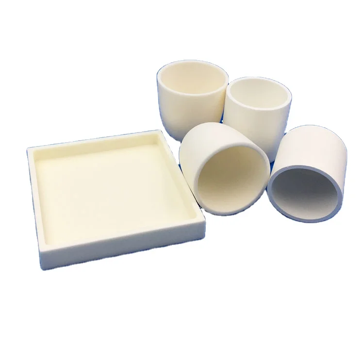 Melting Abrasion Resistance Arc Crucible Smelting Alumina Ceramic Zirconia Ceramic Corundum Crucible