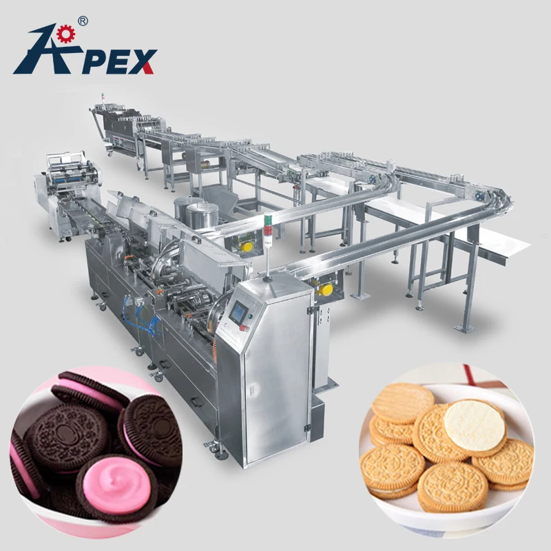 Biscuit Sandwiching Electric Fully Automatic Biscuit Making Machine With Biscuit Detector