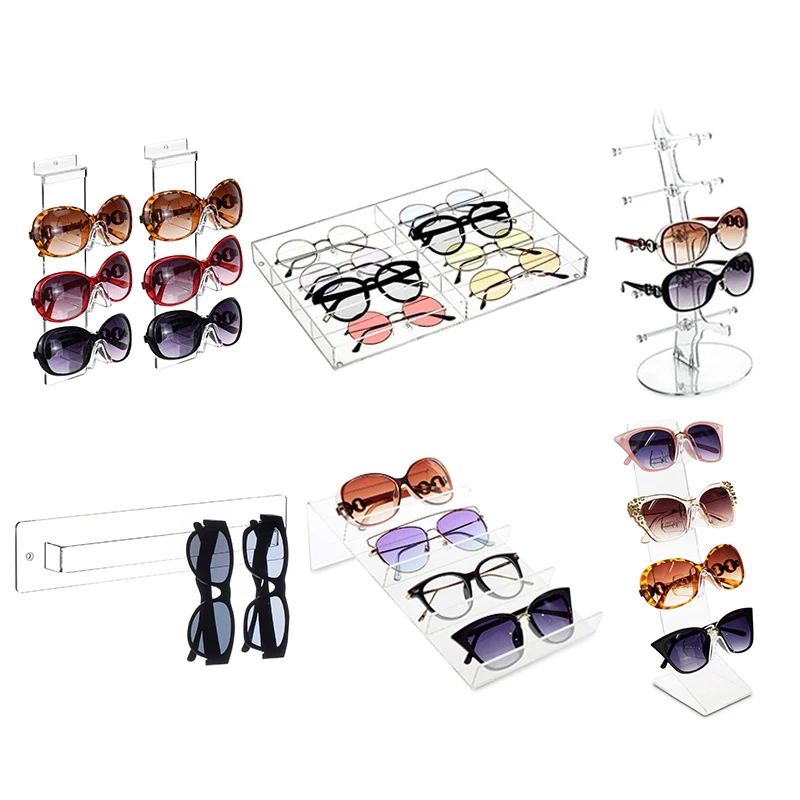 Customized Acrylic Glasses Storage Rack Rotating Sunglasses Display Holder for Store And Bedroom Applications