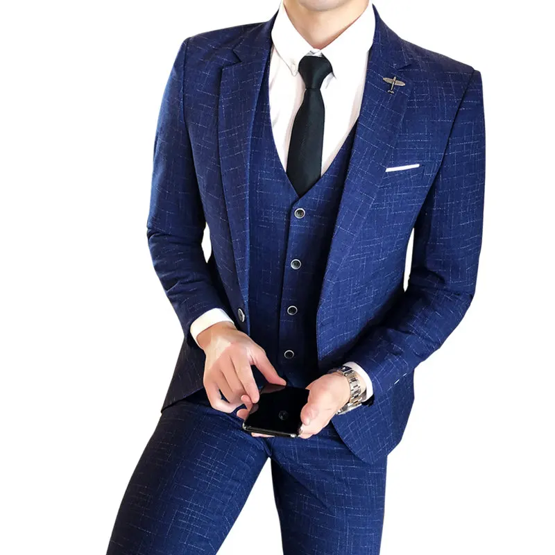 
Custom Slim Clothing Quantity Summer Winter Set OEM Customized Men Wedding Suit Casual Suit 