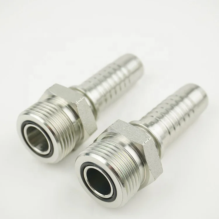 14211 High Quality Carbon Stainless Steel hydraulic Crimping Hose Fitting Zinc Plated ORFS Male Thread