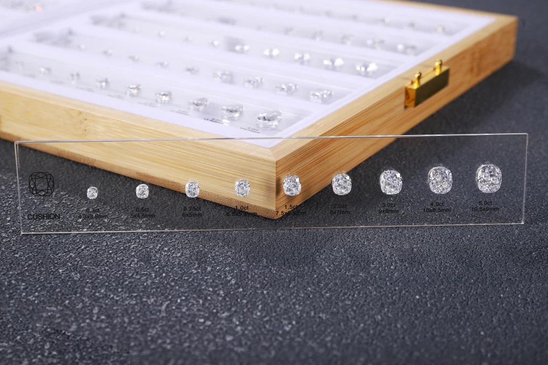 Hot product 0.3ct-5ct fancy shape 5A White Cubic Zirconia loose gemstones most popular jewelry custom diamond comparison set