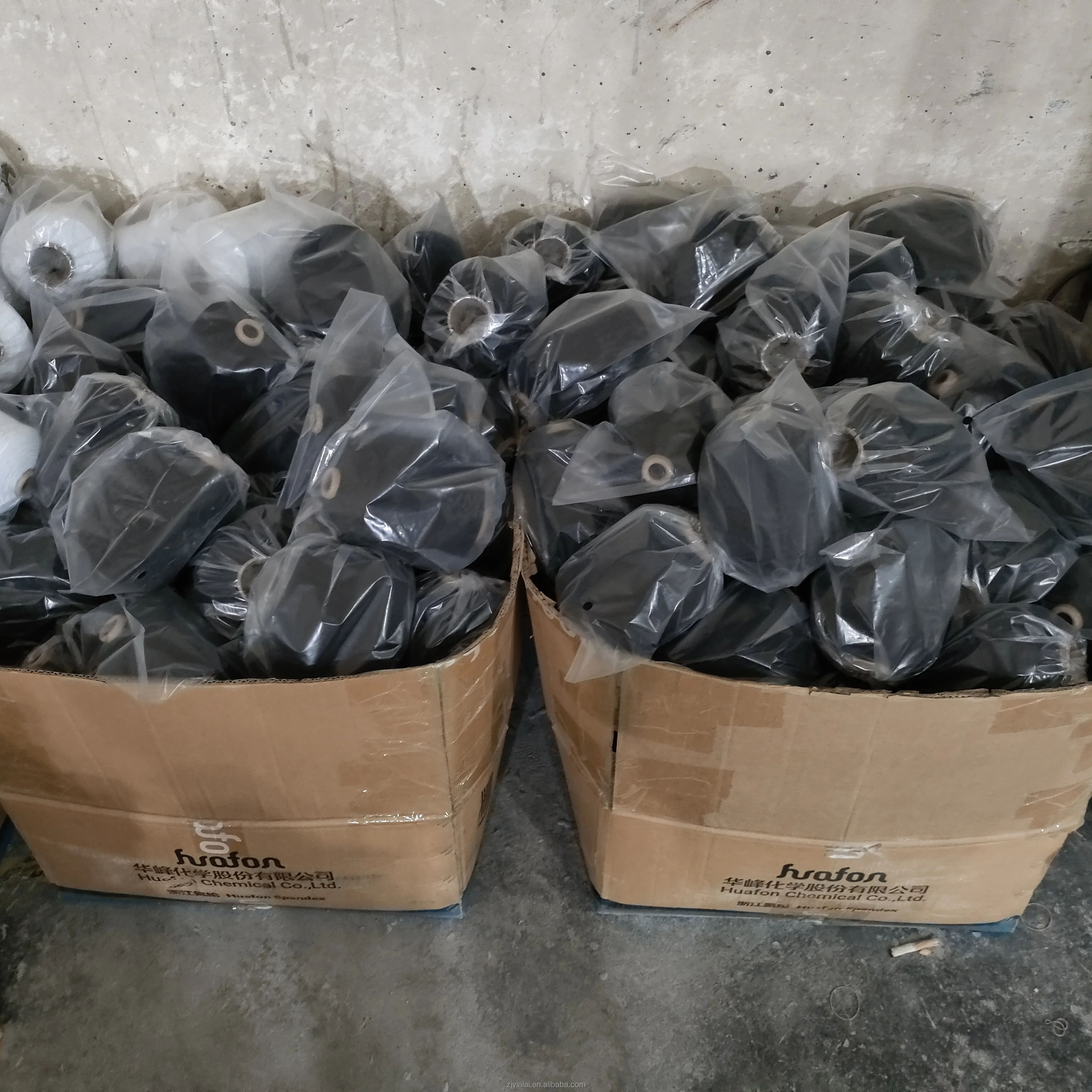 Rubber Covered Knitting Yarns 907575 Elastane Double Covered Spandex Yarn for Socks