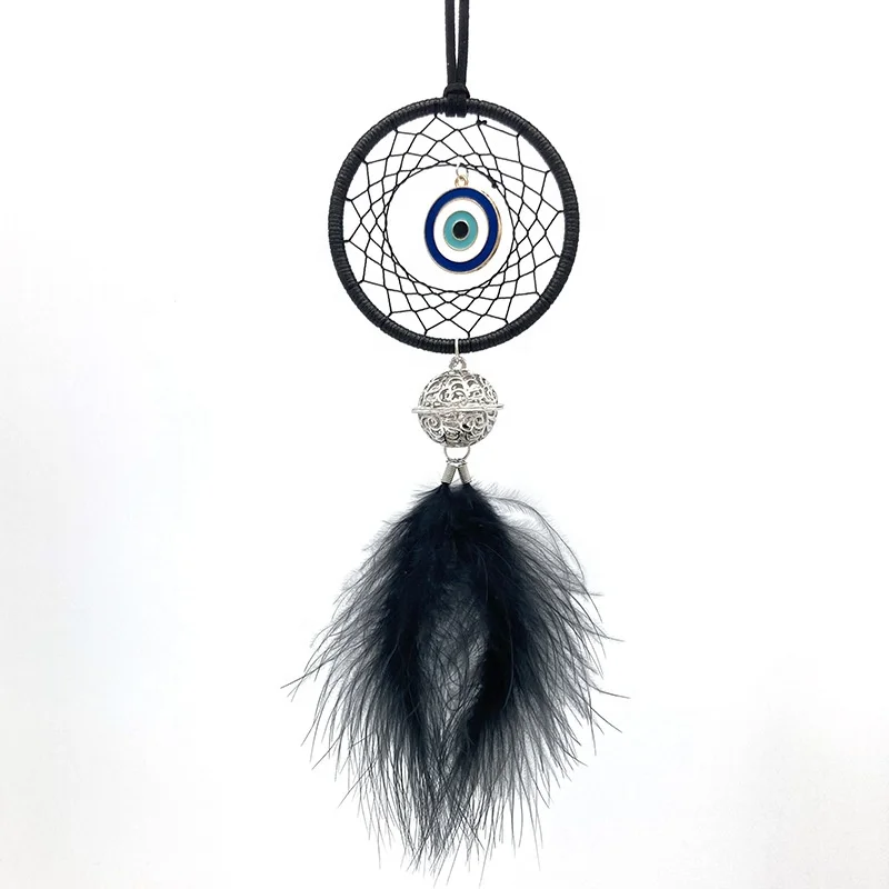 New Arrivals Lucky Blue Eye Dream Catcher Car Pendant Home Decor Outdoor Wind Chime