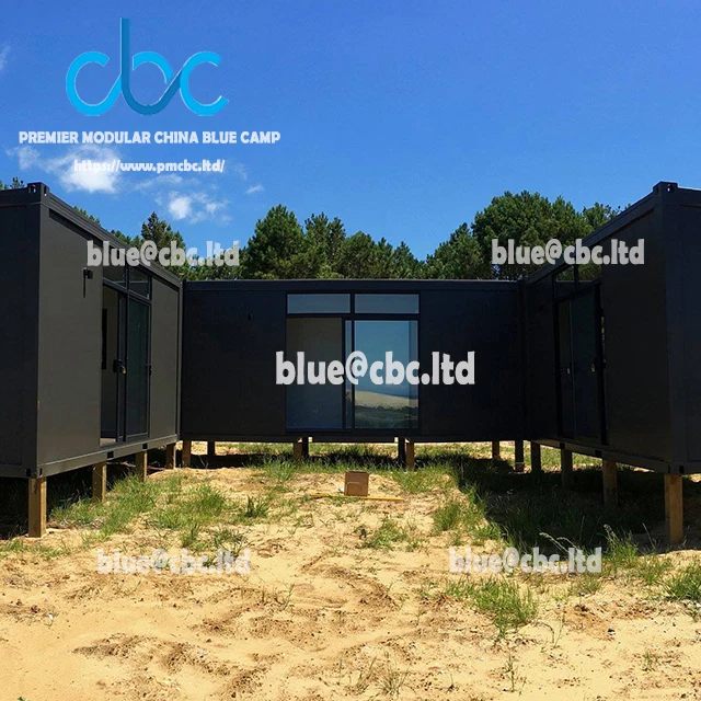 Quacent Luxury Modern Two Storey Container Prefabricated Home Tiny Wooden Prefab House Buildings Cabins Hotel Apartment Villa