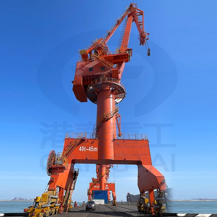 Верфь Jib портальный поворотный кран Портальный Кран