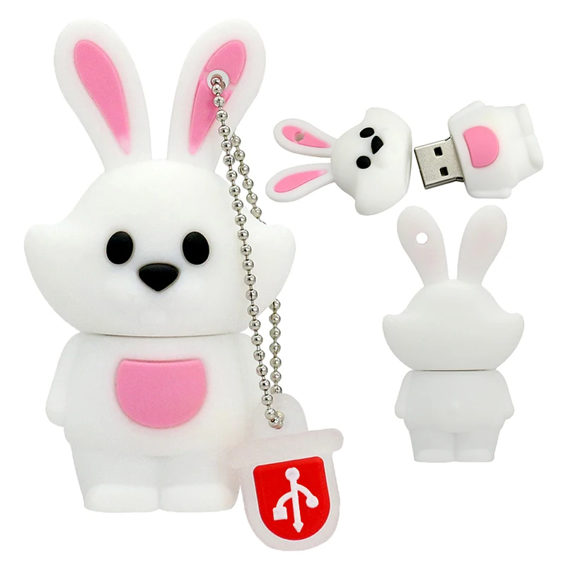YUQI creative car shaped cartoon 2.0 rabbit large memory 1gb 2gb 4gb 8gb  usb flash drive