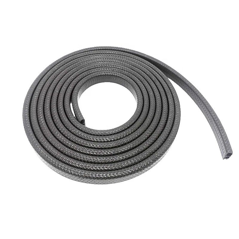 Car door U-shaped anti-collision rubber strip with iron sheet anti-scratch universal PVC material