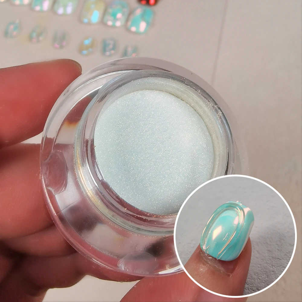 Tiny particle cosmetic pigment loose and light pearlescent  powder for nail eye shadow car painting