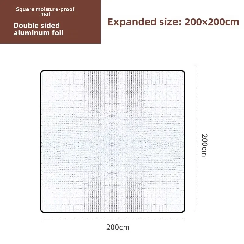 Dual-Sided Single Foldable Dormitory Waterproof Moisture-Proof Mattress Thick Picnic Mat for Wilderness Camping