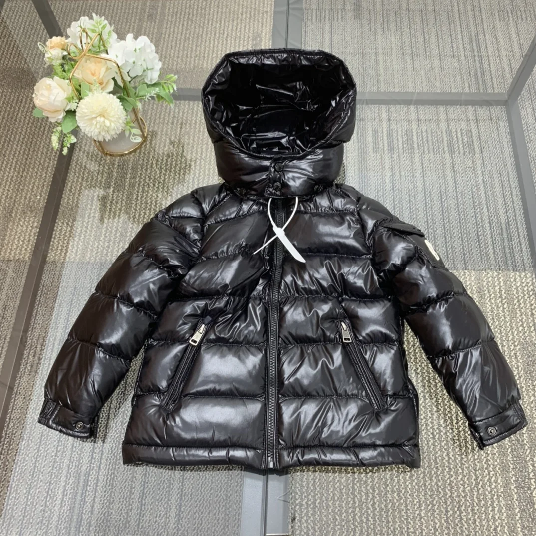 2024 Hot Sale Baby Hooded Down Jacket Kids Thicken Warm Winter Coat Outerwear For Boys&girls