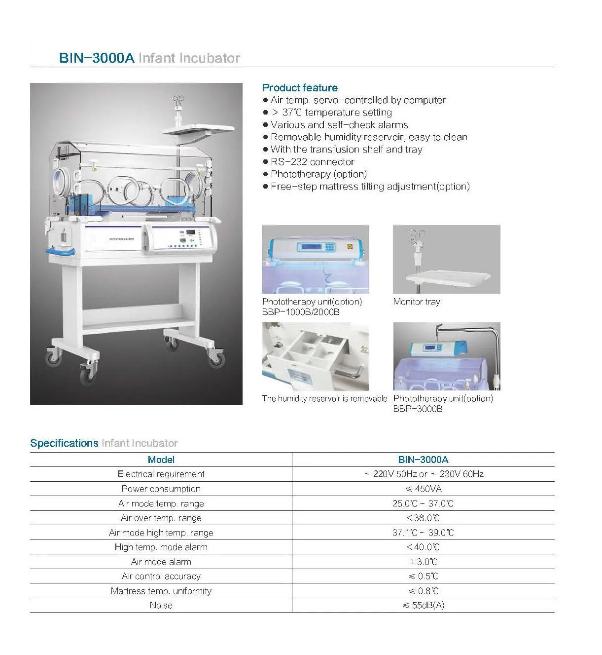 Multi-Functional Infant Care Neonatal Transport Warmer Medical Baby Incubator Infant Incubator