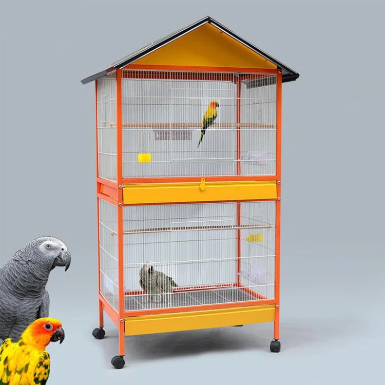 wholesale large outdoor cheap wrought iron canary bird cage Heavy duty large outdoor Bird Aviary breeding cage