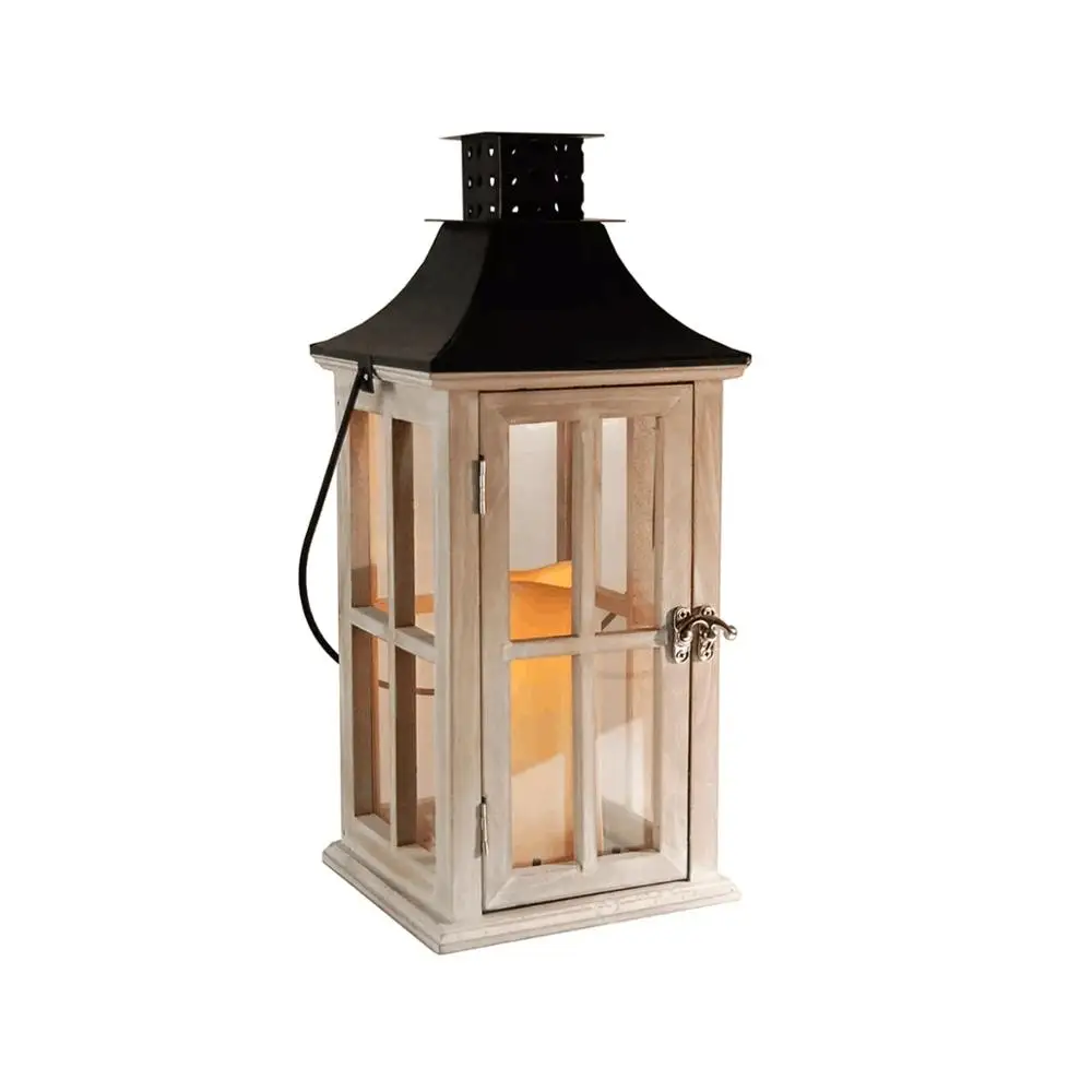 
Good Quantity garden wooden wood antique candle lamp lanterns 