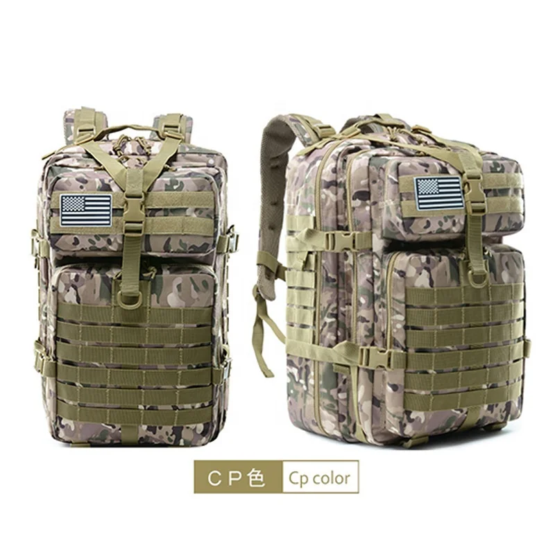 900D for Men and Women 3 Days Pack Bag camouflage Large Rucksack 45L camping backpack