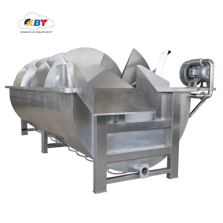 Water Chilling Machine Spiral Chiller Poultry Carcass Cleaning Chilling Machine Screw Chiller