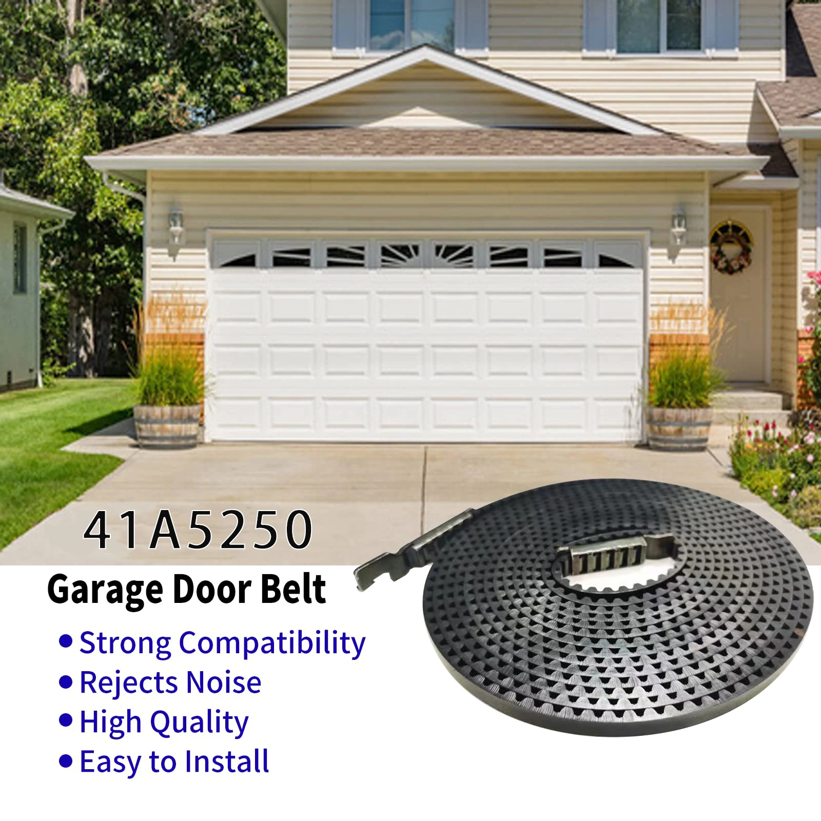 Drive Belt 41A5250, 237' Garage Door Openers Belt 041A5250 for 7ft High Garage Doors,Replacement Belt Drive Garage Door Opener