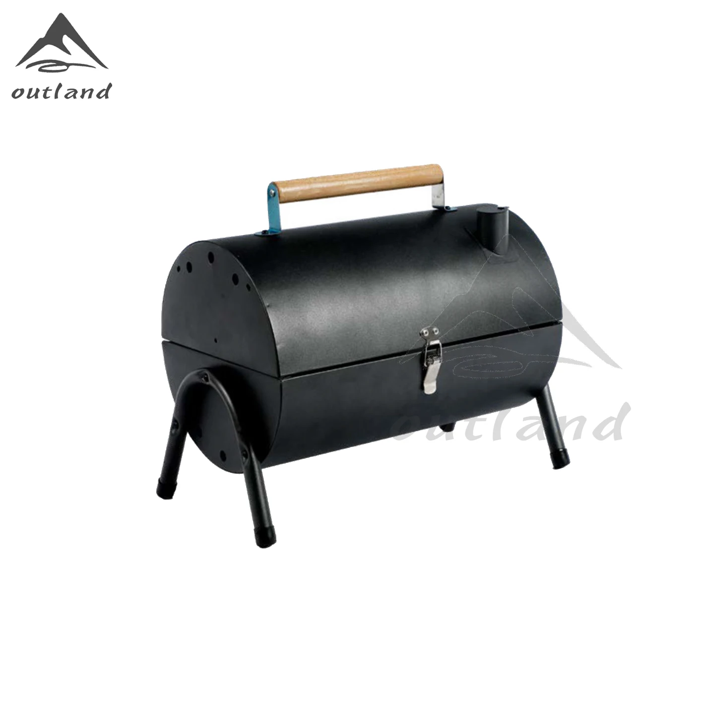 Camping dual grill Outdoor Portable Grill American Smoker Portable household carbon grill