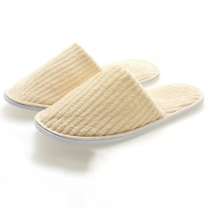 High Quality Slippers For Adults Large Velvet Coral Fleece Slipper Logo Custom Hotel Slippers