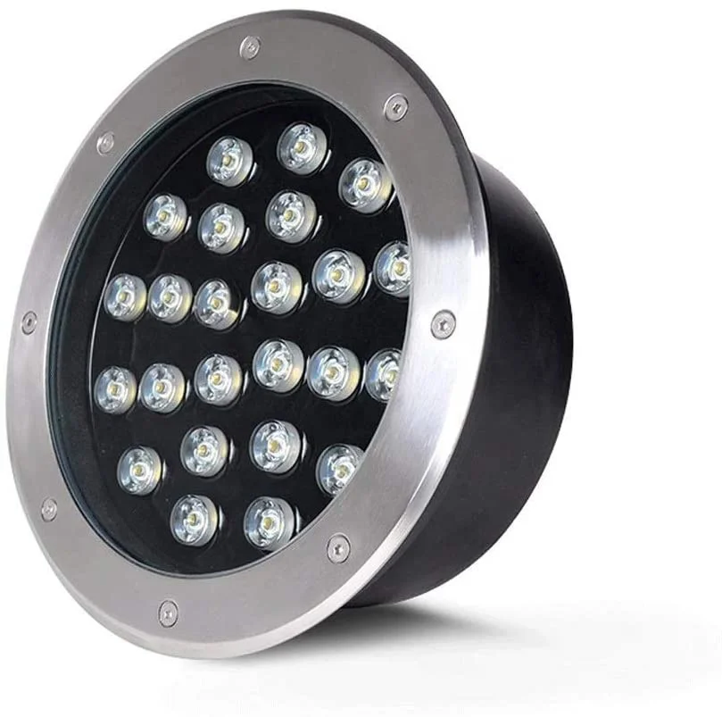 IP67 White Light 24W LED Outdoor Ground Garden Floor Underground Buried Lamp Spot Landscape Light
