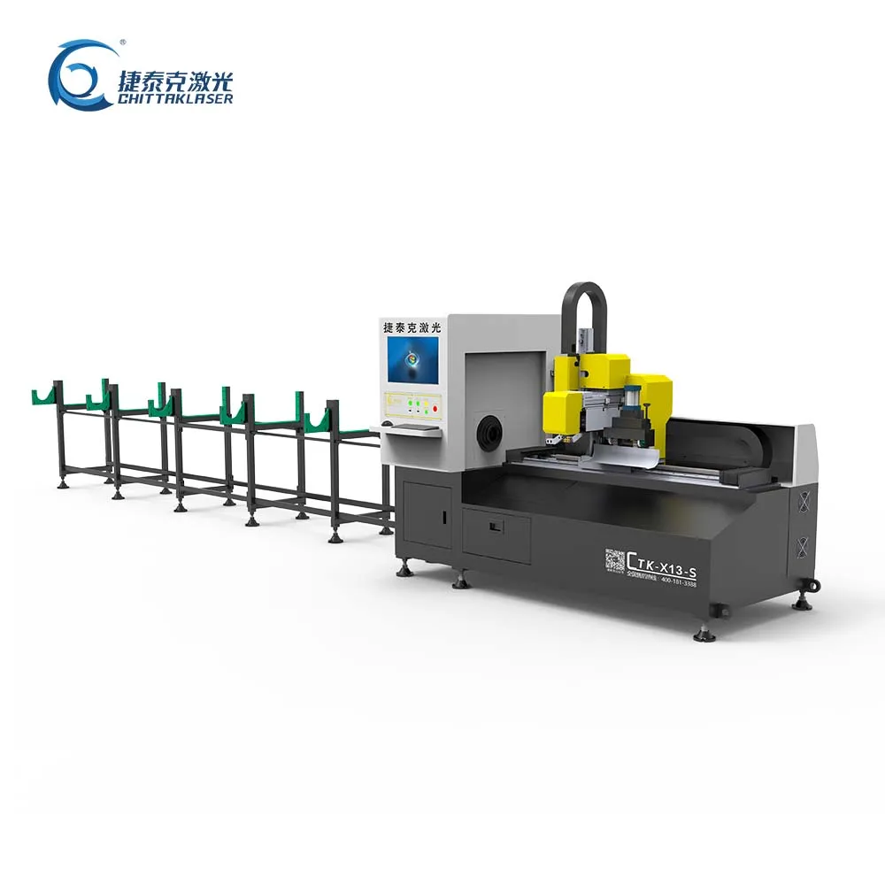High cost-effective CTK-X13-S  High speed 3D automatic 80mm tube laser pipe cutting machine fiber laser cutting machine
