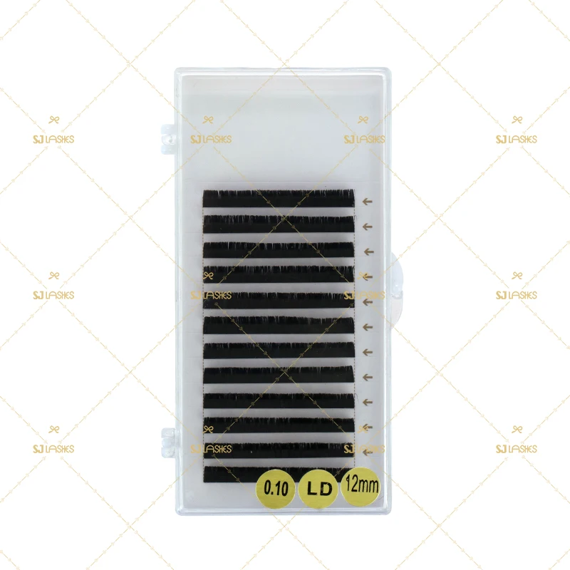 Premium Quality Matte Black Lash Trays Handmade Soft Korea PBT Material 0.07mm Thickness Private Label Extension