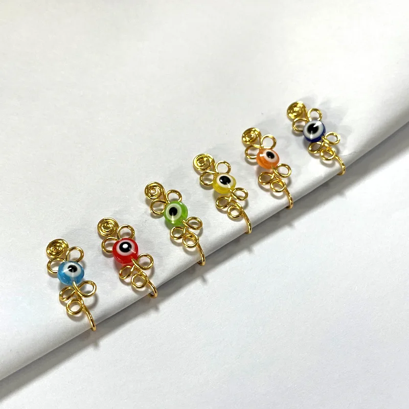 
SC nose cuffs non-piercing sexy body jewelry beads acrylic retro fashion nose clip nose ring gift wholesale gold 