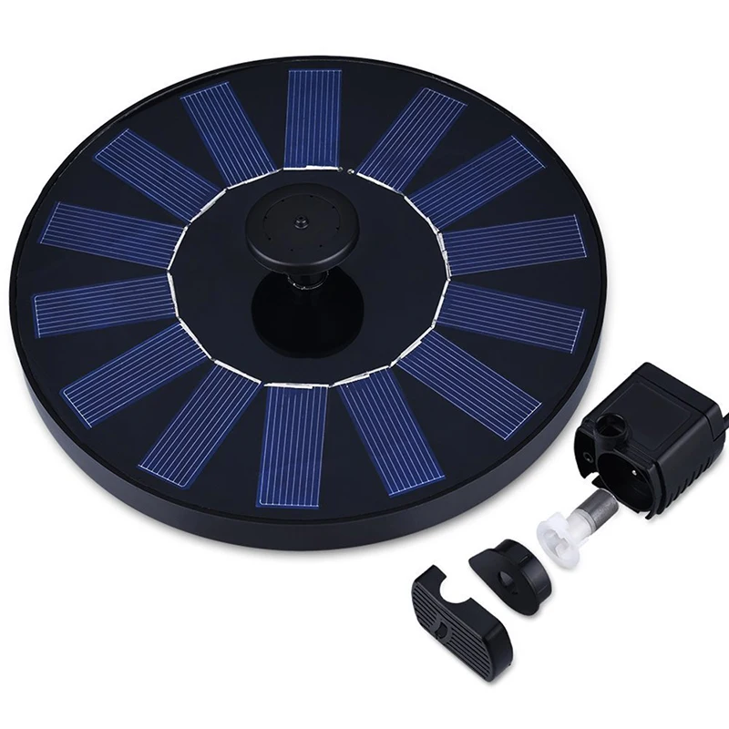 Factory solar powered garden fountain wholesale 7v 1.4w 160mm DC outdoor Solar fountain