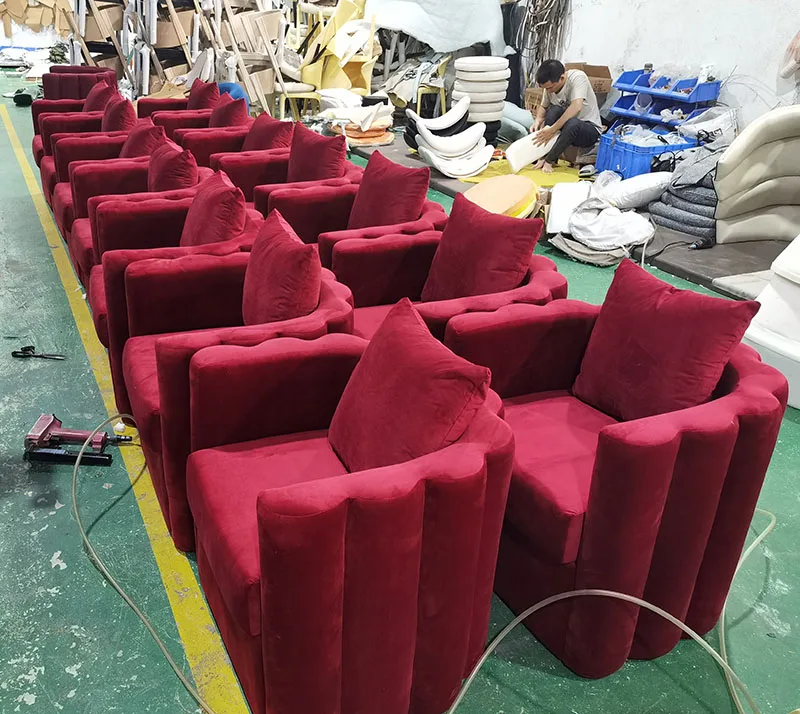 Hotel lobby engineering  light luxury negotiation Sales department flower chair designer furniture sofa lounge chair