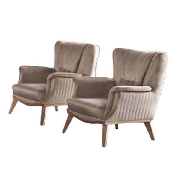 Home Furniture Fabric Upholstered Tape Armchair Living Room Sofa Sofa Bed Livingroom Furniture Latest Design Modern 10 Sets Wood