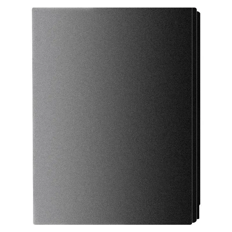 Plastic Black  Transparent  collection 3- fold off the conference folder  File Folder