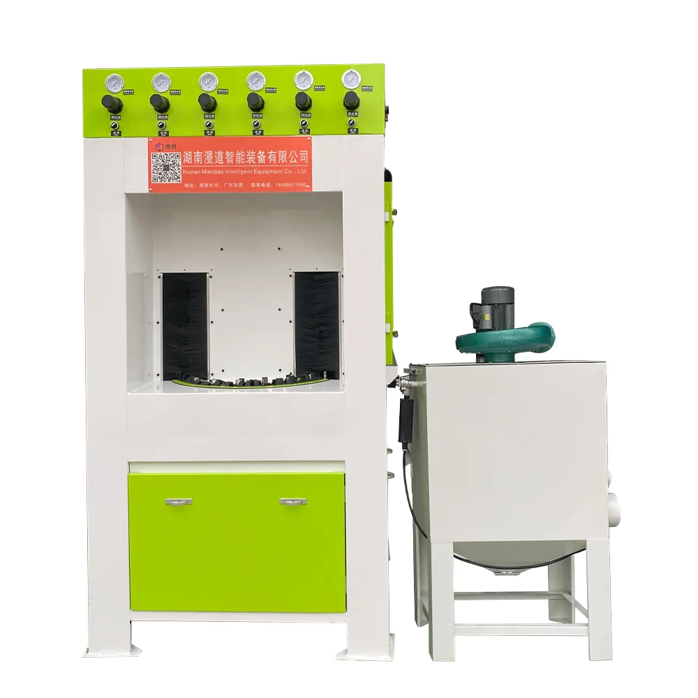 Turntable Cabinet Type Sand Blasting Machine Rotating Table Dry Blasting Wheel Sand Blaster