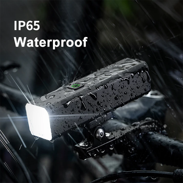 Bike Headlight Aluminum IP65 Waterproof High Lumen Bicycle Front Light set