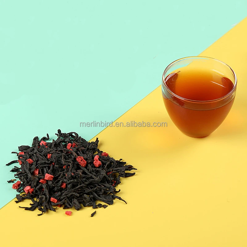Wholesale Dried Mixed Fruit Tea Herbal Refreshing Healthy Strawberry Black Tea Beauty-slimming Tea for Girlfriend