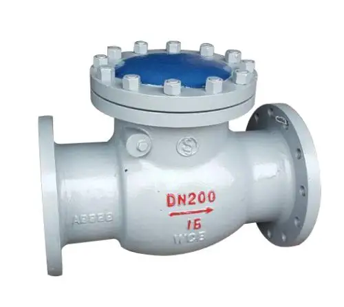 Чугунный вертикальный поворотный фланцевый обратный клапан высокого давления, прочные высокотемпературные клапаны из нержавеющей стали