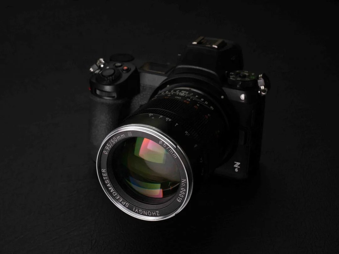 Third version of 50mmF0.95 Full frame Prime Portrait lens compatible with SonyE CanonRF NikonZ ZhongYi Optics flagship product