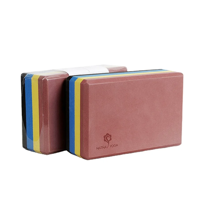 
 Factory Outlet Rainbow Color High Density Yoga Aid Eva Eva Yoga Block  