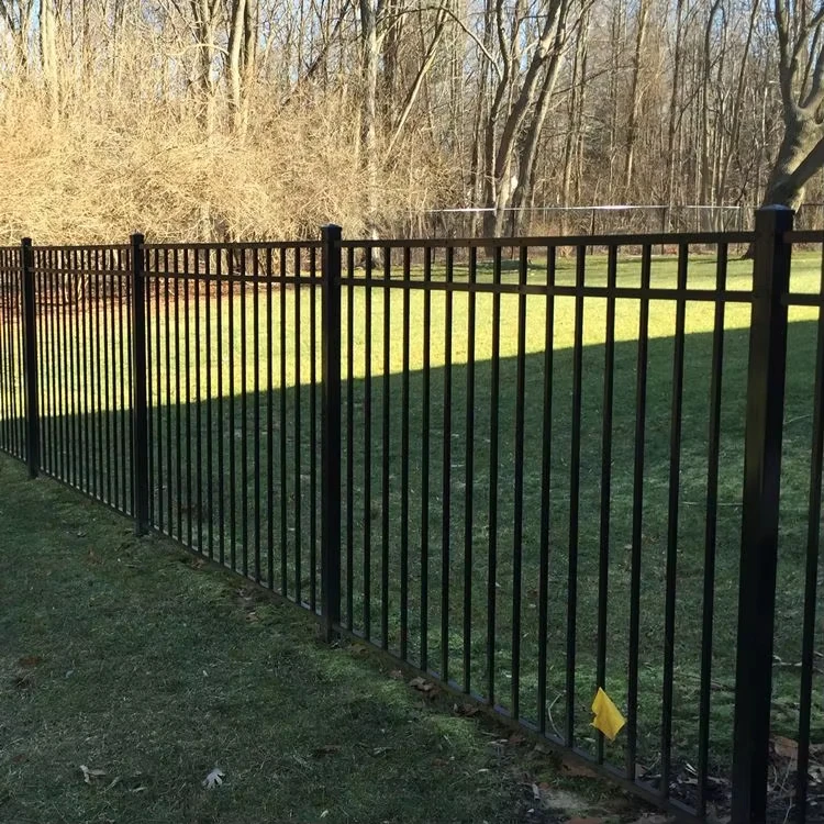 GUOYAO 6063 Aluminum Alloy Custom Design Privacy Fence Post Installation Black With Solar Cap