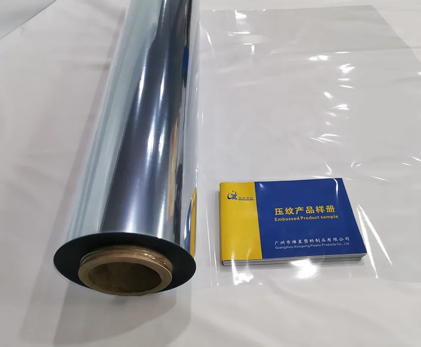 Normal clear PVC film with little powder transparent flexible soft PVC sheet for package