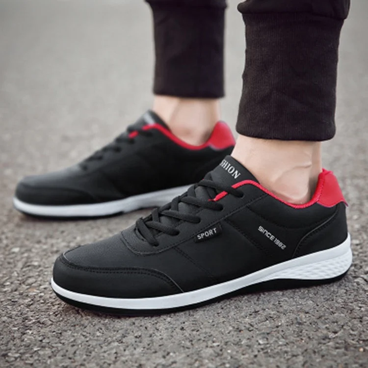 Классическая модная дешевая мужская кожаная повседневная обувь, модные кроссовки